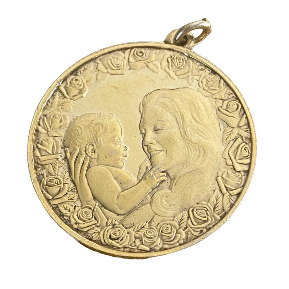 FRANKLIN MINT Gold Plated Silver MOTHERS DAY COIN